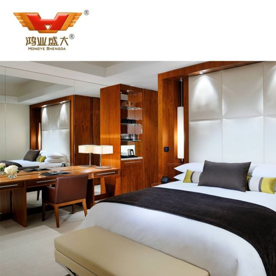 Wooden Luxury Hotel Full Bed Room Furniture Set