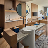 Custom Hotel Bathroom Vanity Resort Suite Furniture