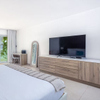TV Cabinet Modern Wood Grain Design for Hotel Guest Room