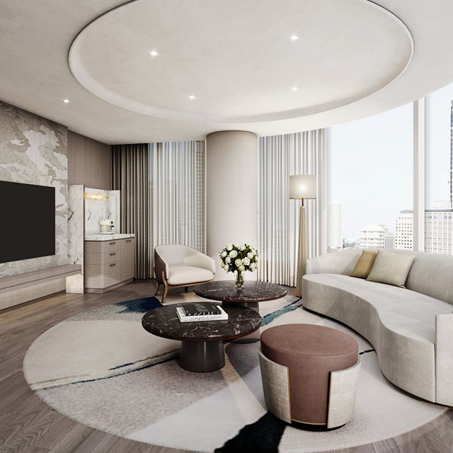 Movable Furniture Round/Square Hotel Coffee Table
