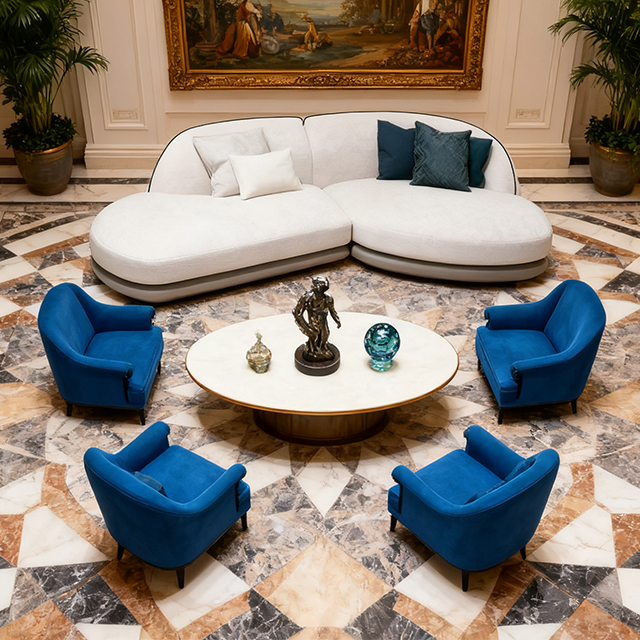 Gyári közvetlen belsőépítészeti megoldás Hotel lobbi bútorok