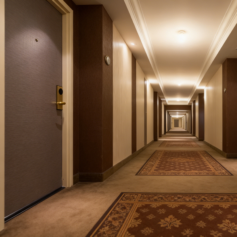 Hotel Door Security Wooden Door for Holiday Inn Hotel 