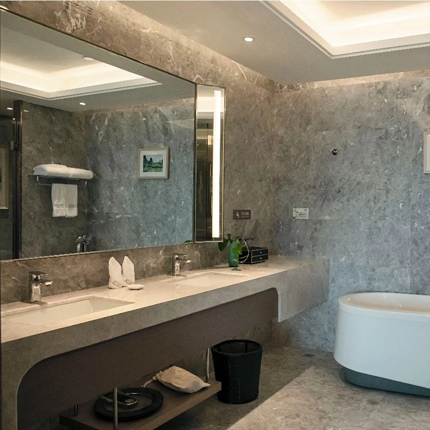 Modern Design 5 Star Hotel Furniture Bathroom Cabinet Wash Basin Sink Vanity Set Bathroom Furniture