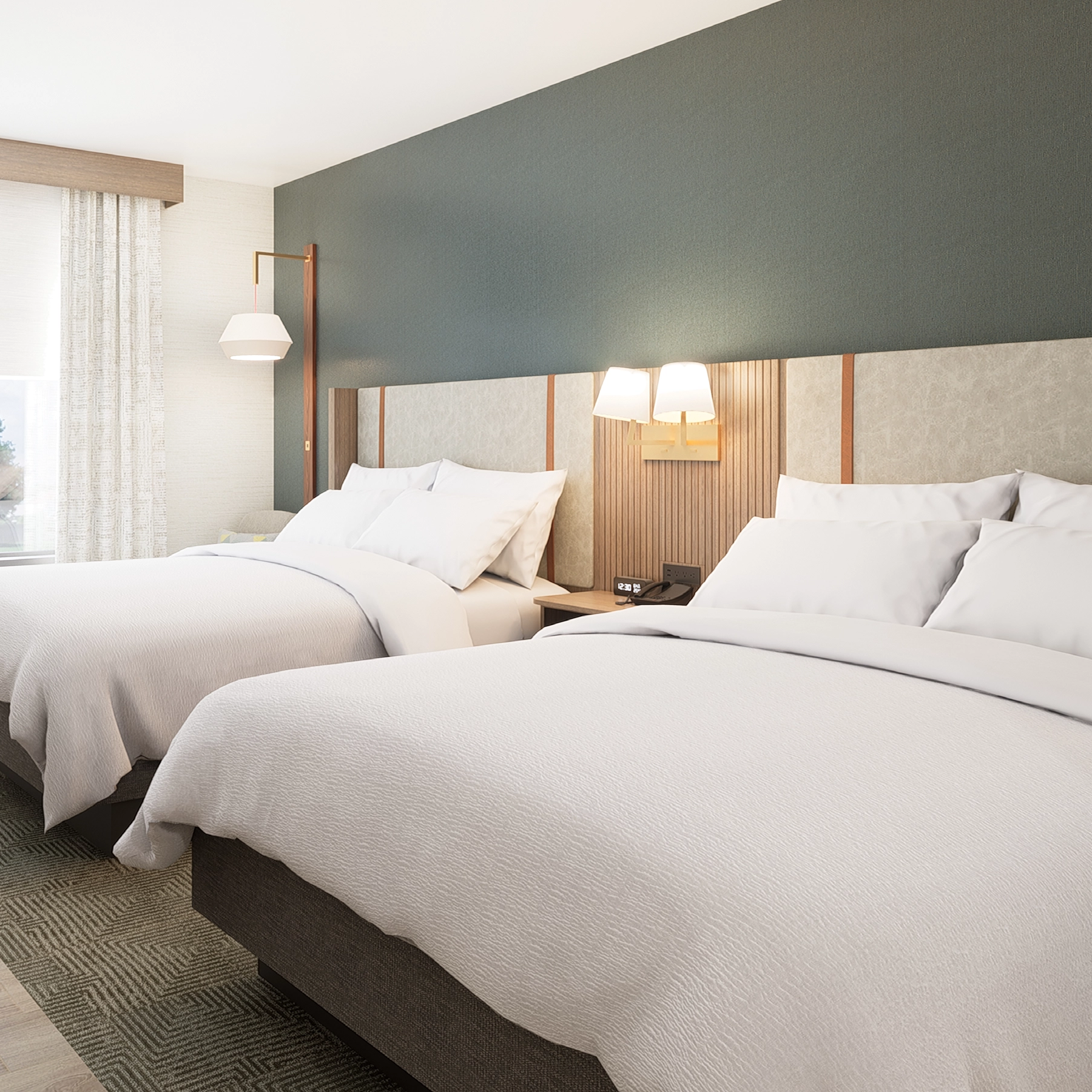 Luxury Villa Apartment Hotel Furniture Double Bed Queen King Size Bed Bedroom Set Hotel Bed