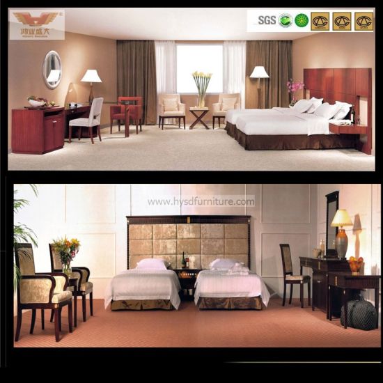 Modern 5 Star Professional Customized Wooden Standard Hotel Furniture (HY-039)