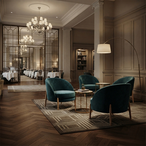 Hotel Lobby Armchair Modern Contract Lounge Chairs