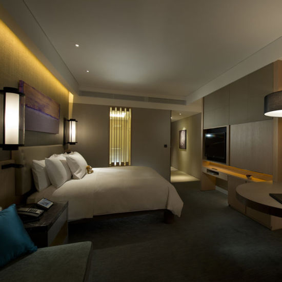 Business Elegant Style Twin Room or Double Roomcustom Luxury Hotel Wooden Furnitures Wood Bedroom Set