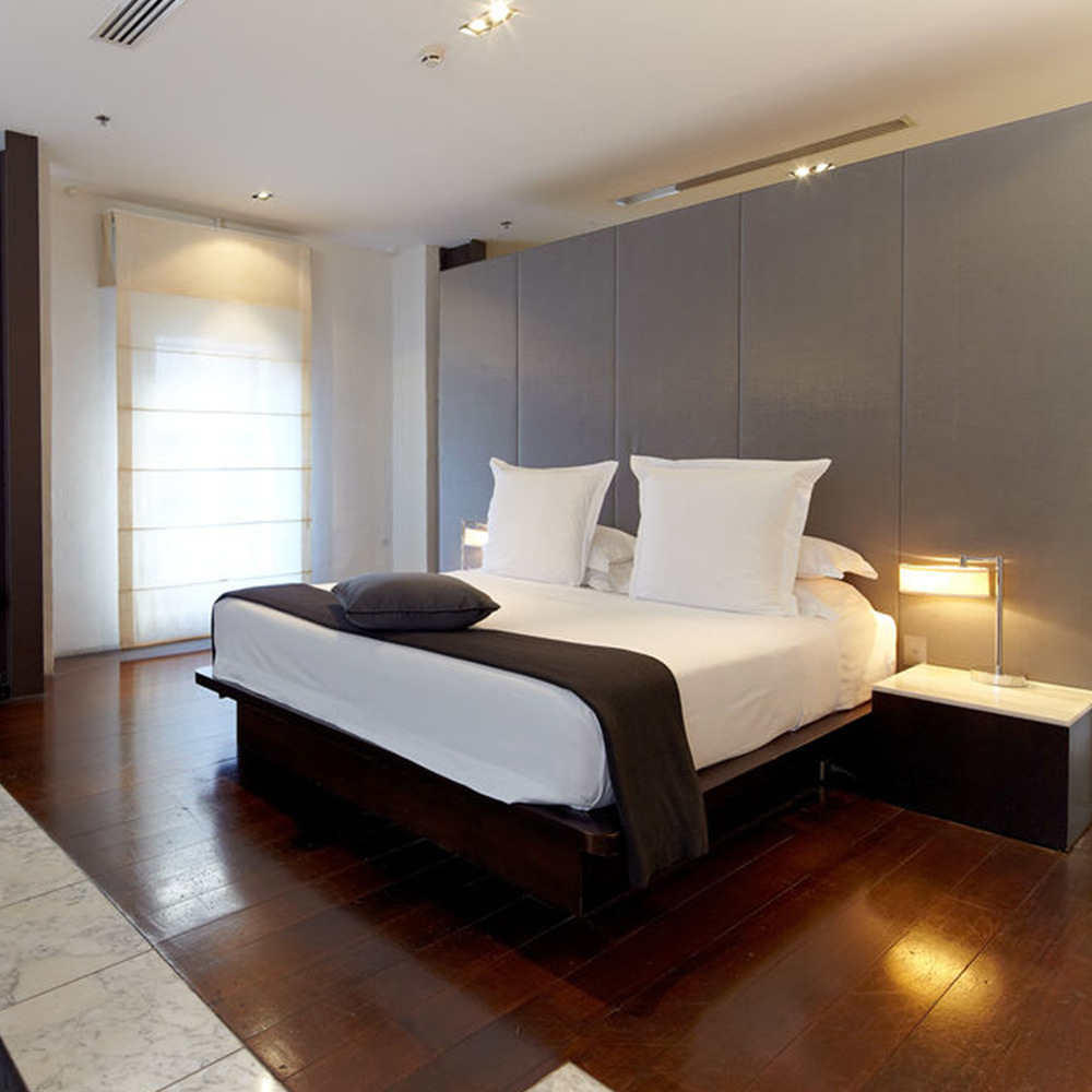 Business Hotel Modern Simplism Style Double Room Custom Hotel Wooden Furnitures Bed Room Furniture