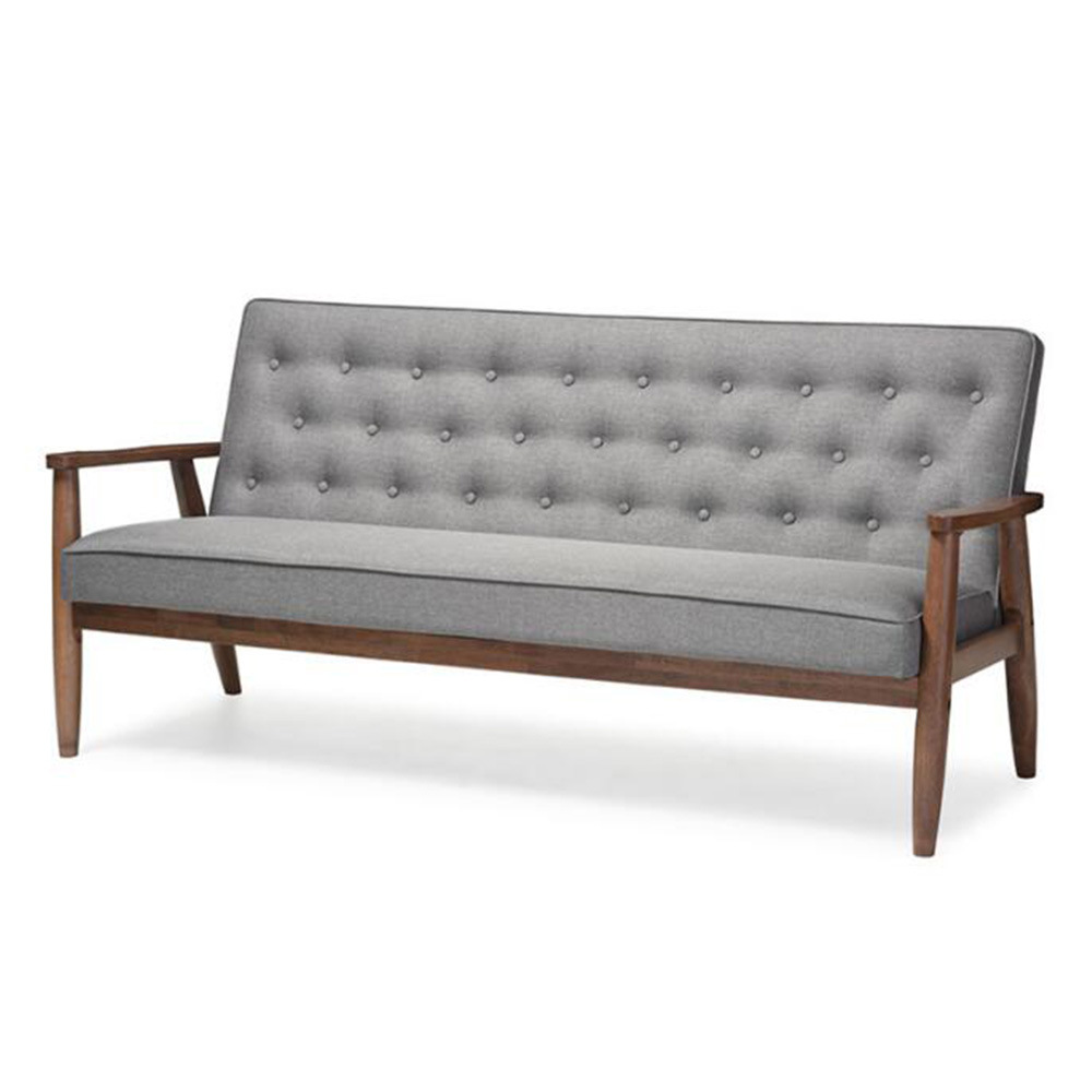 Modern Style Solid Wood Custom Hotel Furniture Sofasl Shaped Sofa