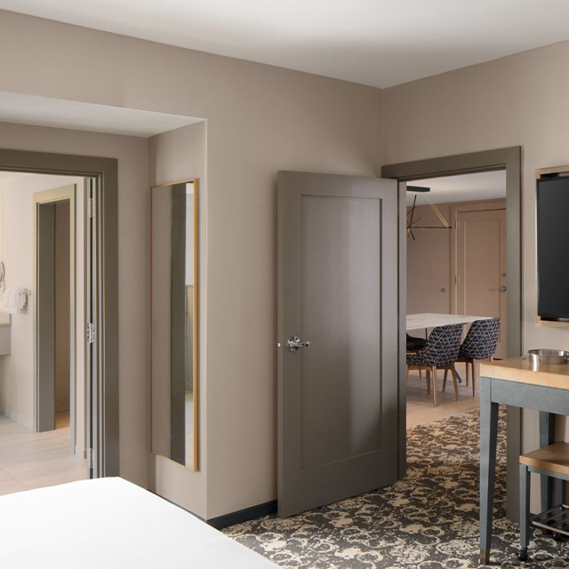 Fixed Furniture Hotel Wooden Door FF&E for Hospitality
