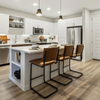 Kitchen Island Furniture Contemporary Style Leather Counter Bar Stools