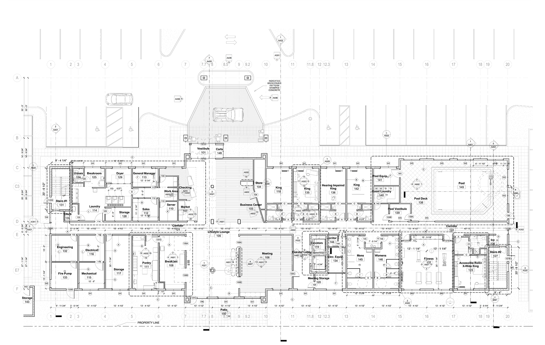 Hotel Room Furniture Layout