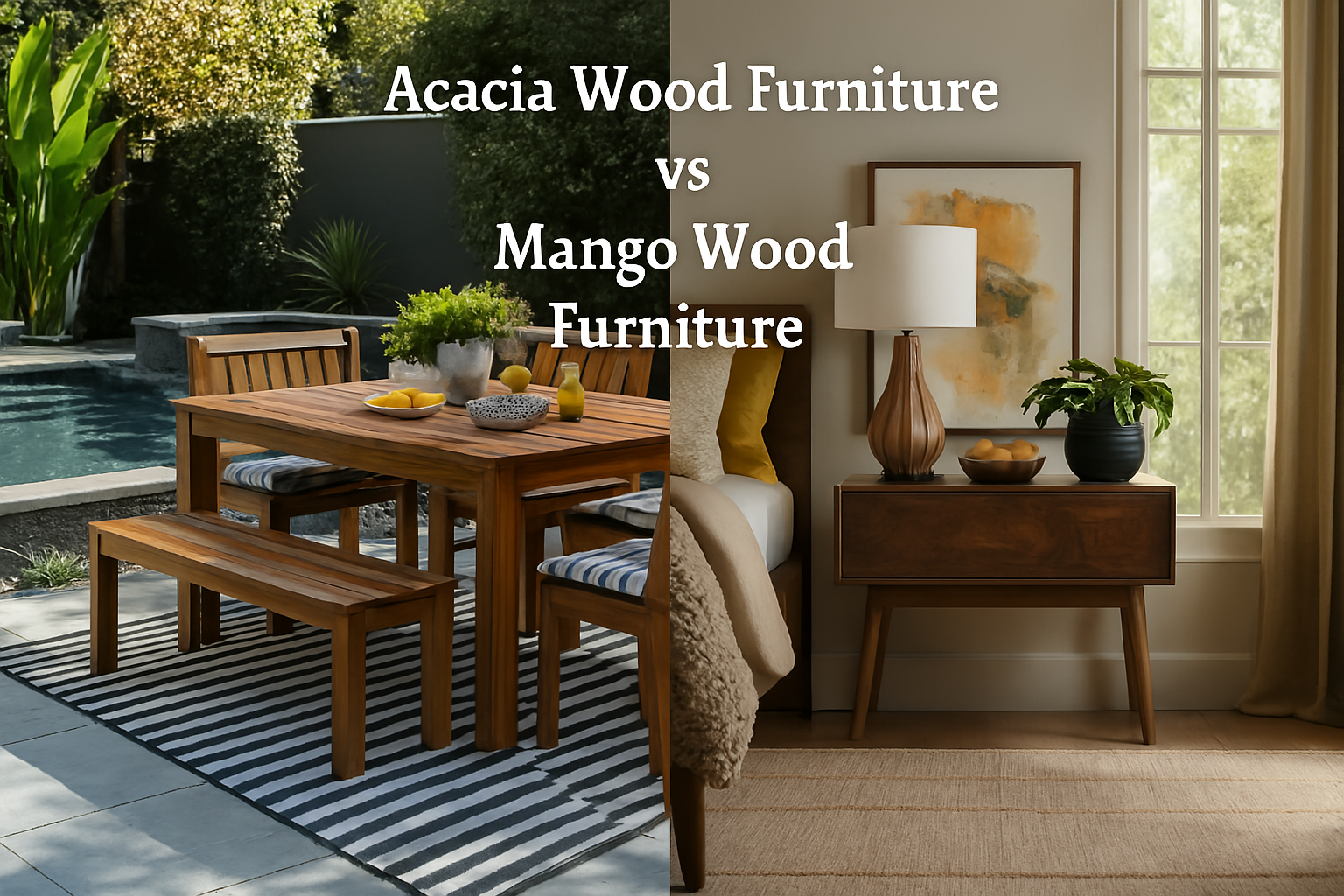Acacia Wood Furniture vs Mango Wood Furniture