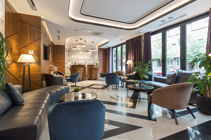modern luxury hotel reception
