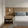 Commercial Hospitality Apartment Bedroom Furniture Wall-Mounted Wood Bedside Cabinet Storage Night Stand