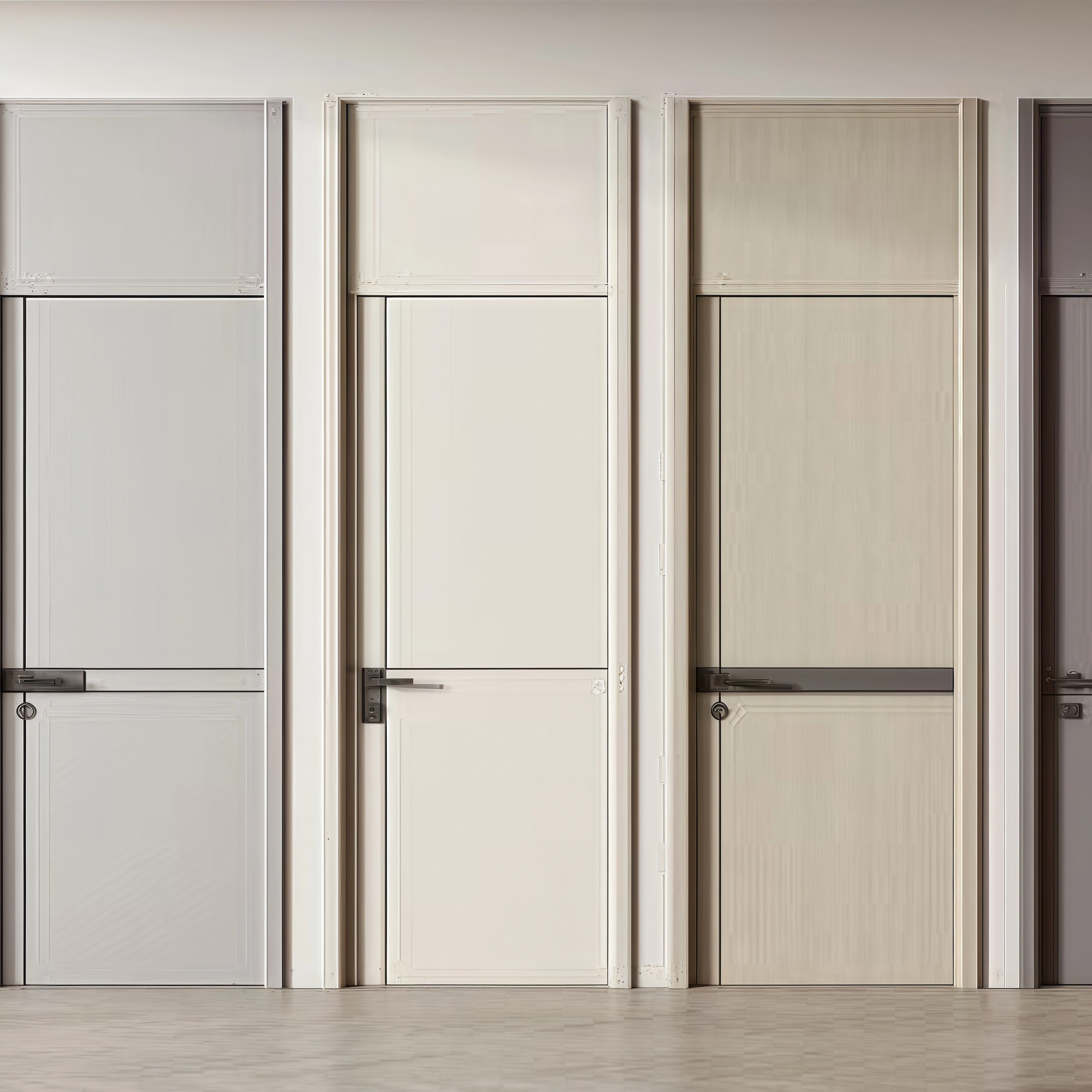 Customized Security Door Interior Soundproof Fireproof Wooden Door for Villa Apartment Hotel Office School