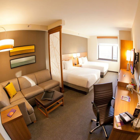5 Stars Hotel Standard MDF Plywood Veneer Solid Wood Economic Comfort Style MDF Bedroom Sets
