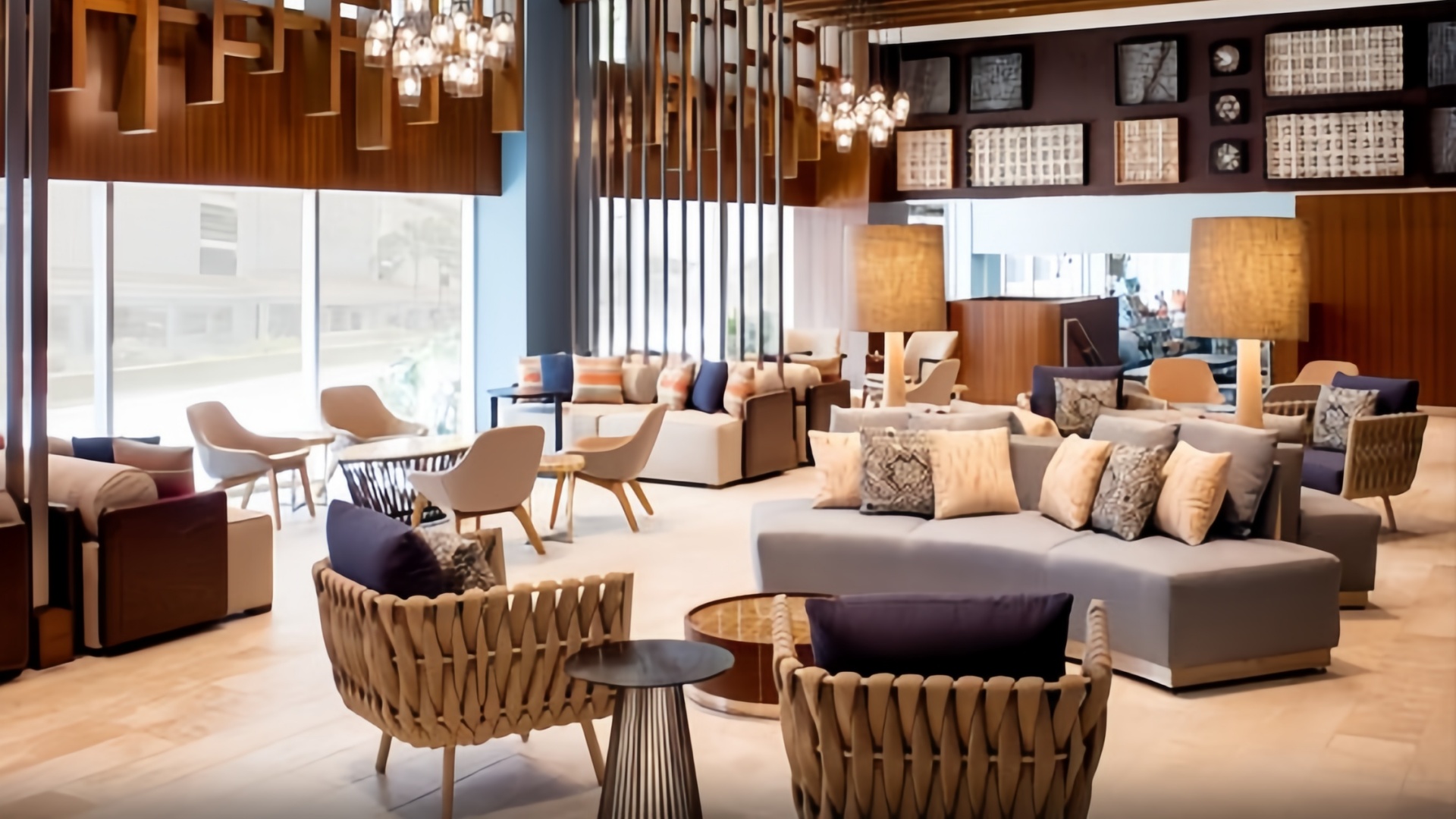 hotel lobby lounge chair