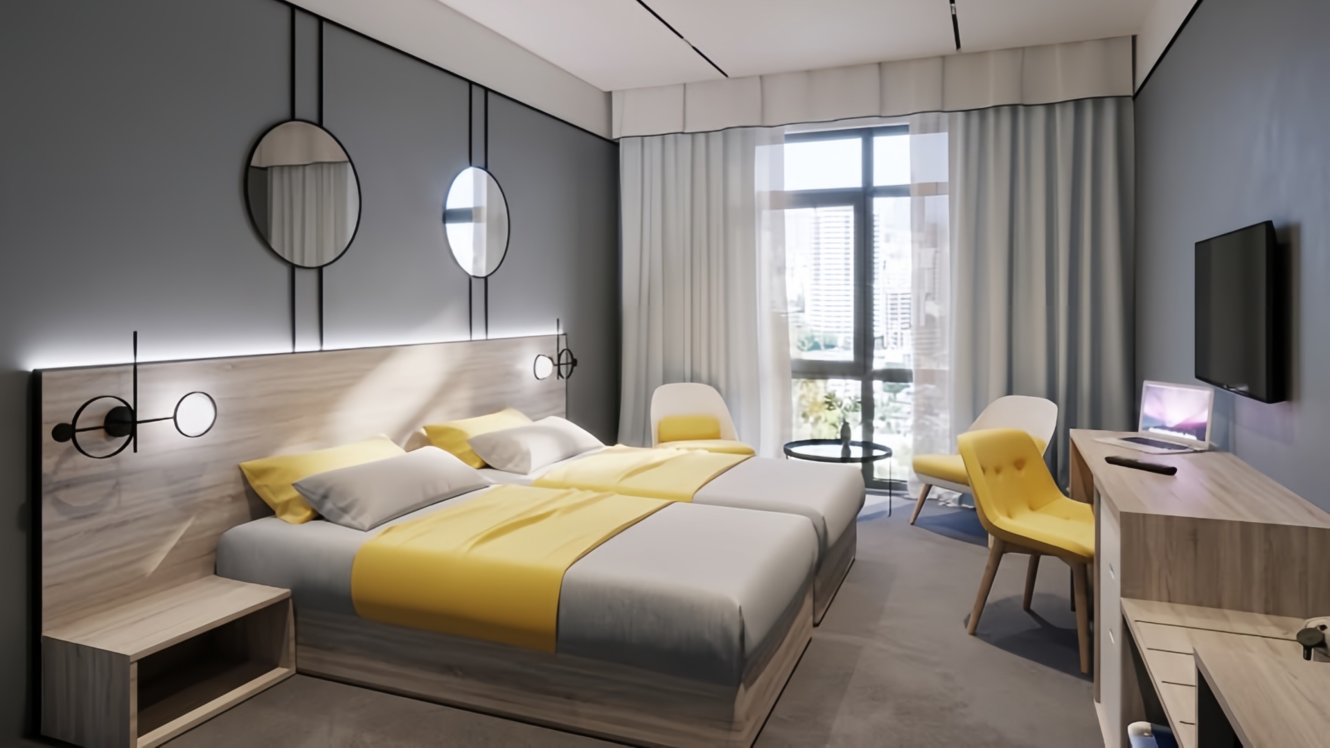 Minimalist & functional hotel design