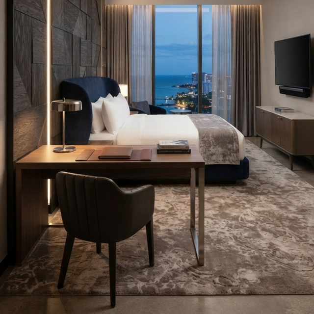 Custom Hotel Guest Room Desk