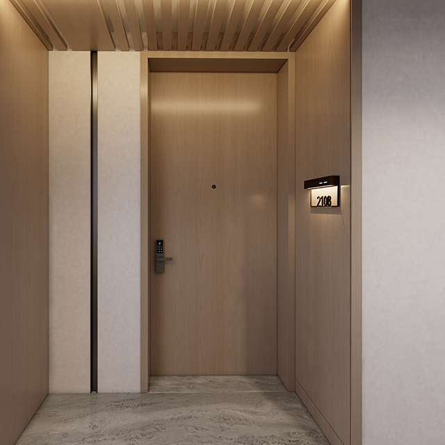 JW Marriott FF&E Furniture Wooden Hotel Door for Guest Room Suite