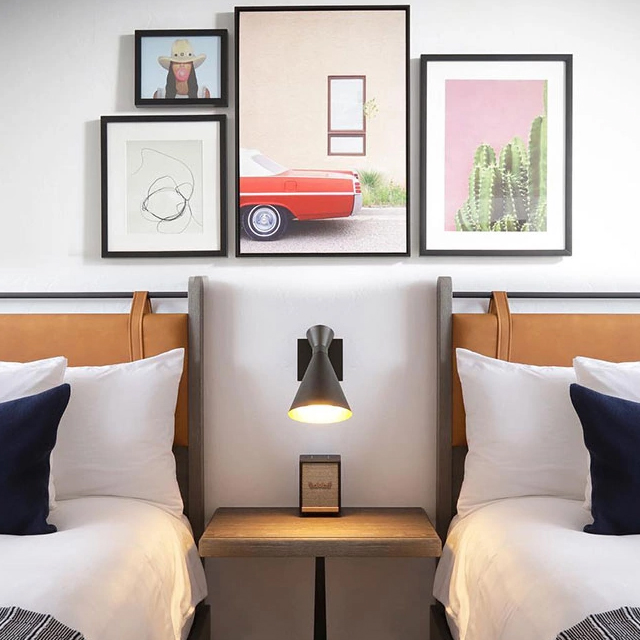 Hotel Artwork Decorative Luxury Wall Art for Hospitality Bedroom