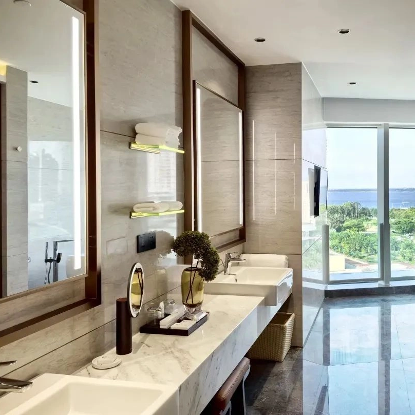 Modern Design 5 Star Hotel Furniture Bathroom Cabinet Wash Basin Sink Vanity Set Bathroom Furniture