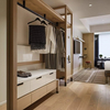 Apartment Hotel Bedroom Furniture Eco-Friendly Wooden Cabinet Storage Wardrobe Closet