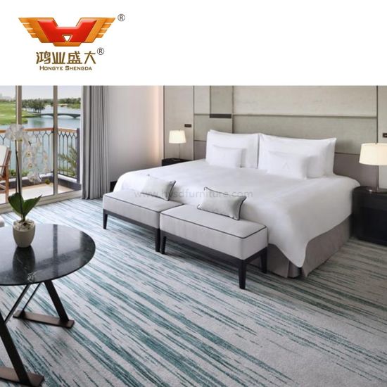 Custom Hotel Double Bed Design Bedroom Hospitality Grade Furniture