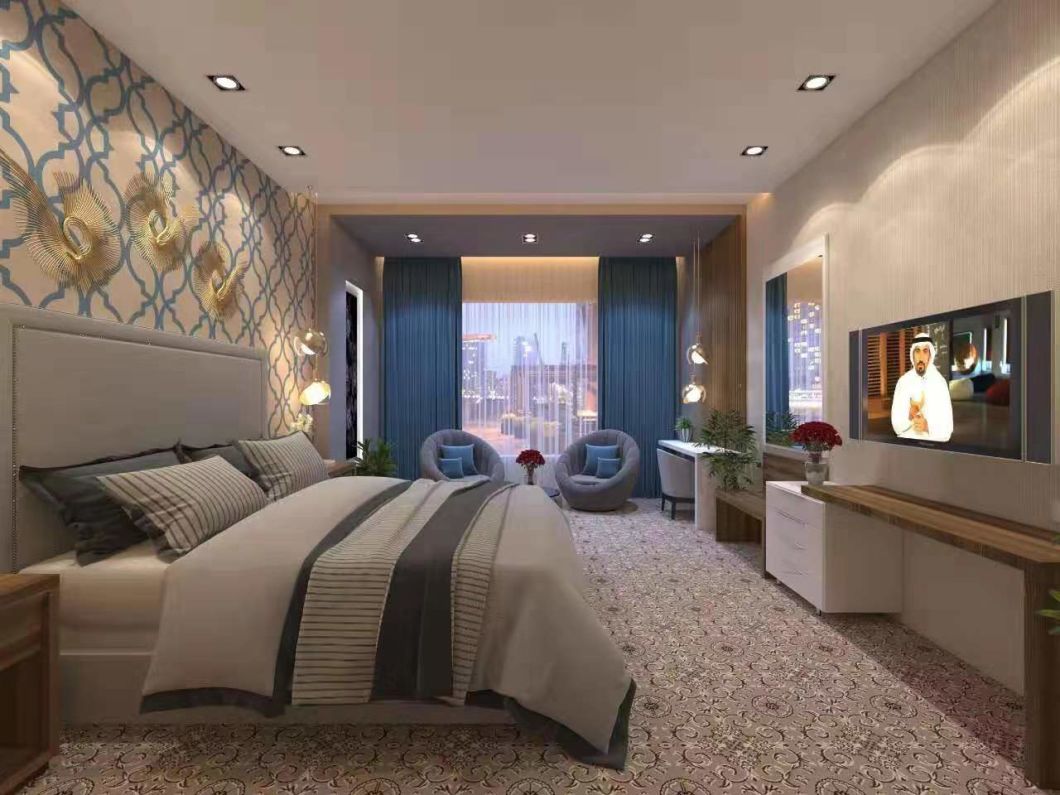 Modern Luxury Hotel Custom Made Super King Size Bed Bedroom Furniture