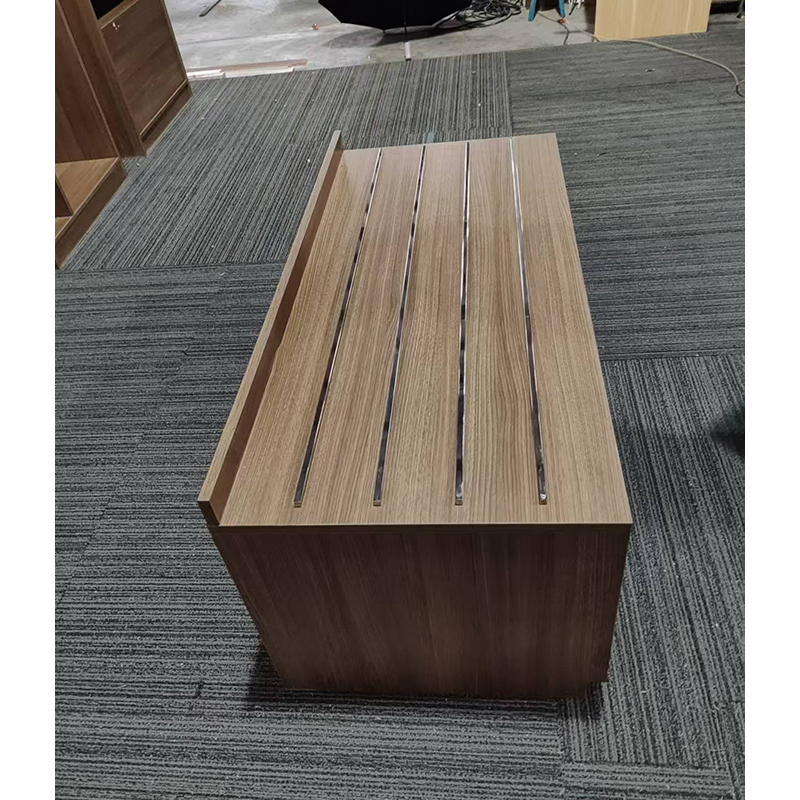 Wooden Hotel Luggage Bench with Storage