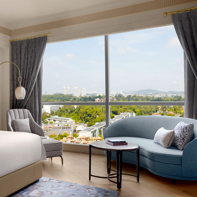 Hotel Lounge Couch Leather Sofa Set for St. Regis Hotel