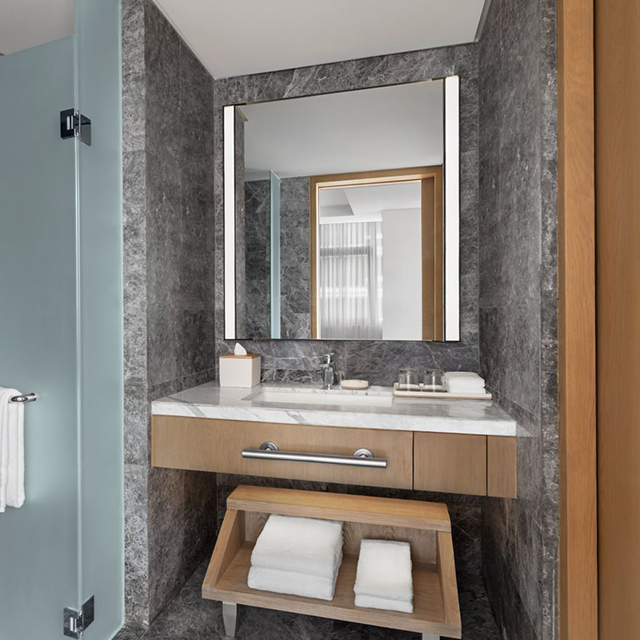 Pengilang harga kompetitif Kabinet Kabinet Hotel Barthroom Perabot