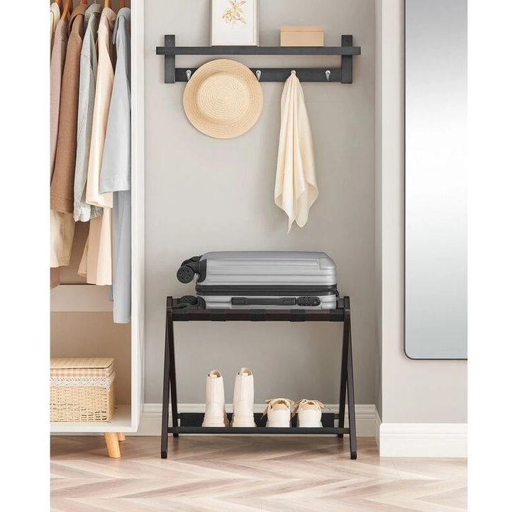 Commercial Hotel Guest Room Save Space Folding Luggage Rack for Hotel Bedroom