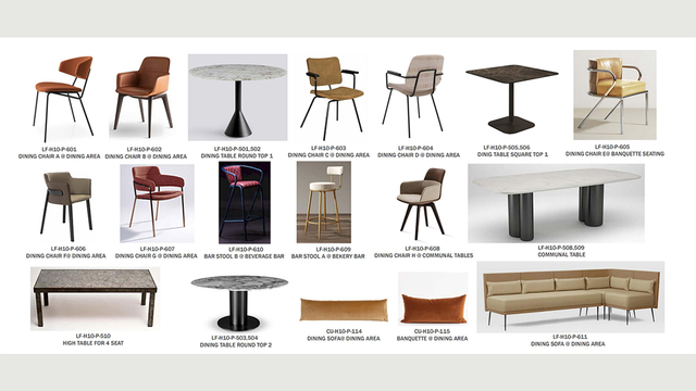 restaurant ff&e selection