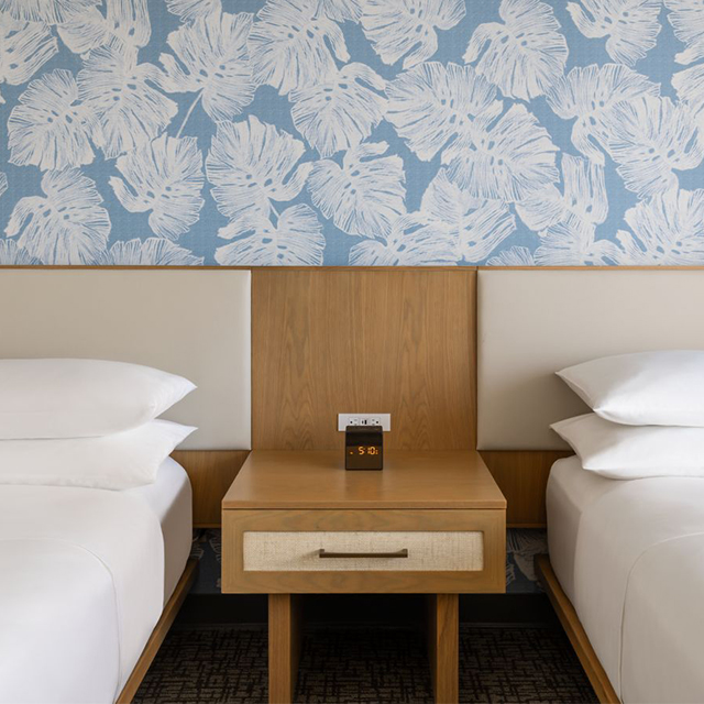 Contract Furniture Hotel Wooden Night Stand Bedside Table