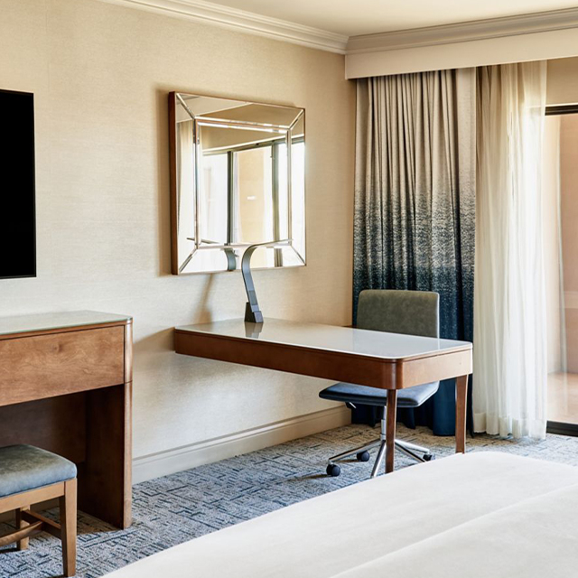 Built-in Furniture Solution Hotel Writing Desk for Hospitality Guest Room