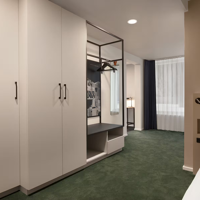 Hotel Wardrobe Wholesale Furniture Set for Wyndham Hotel Bedroom