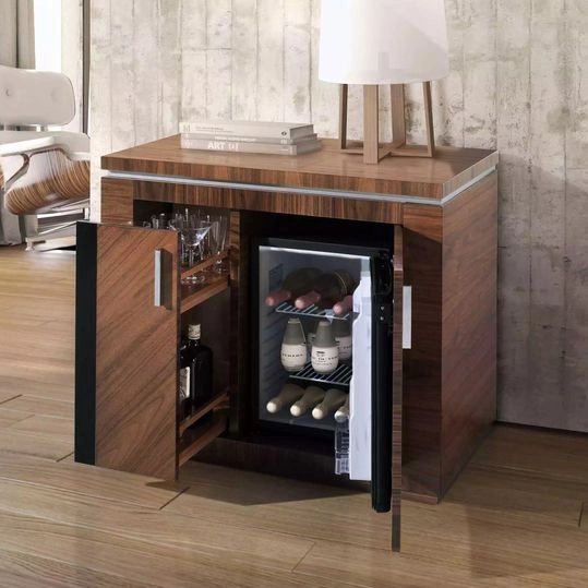 Hotel Soft Drink Display Glass Door Space Saving Drink Counter Mini Bar Fridge Cabinet​for Guestroom Hotel