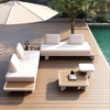 Hospitality Garden Patio Furniture Set Wicker Sectional Sofa Beach Leisure Hotel Outdoor Furniture
