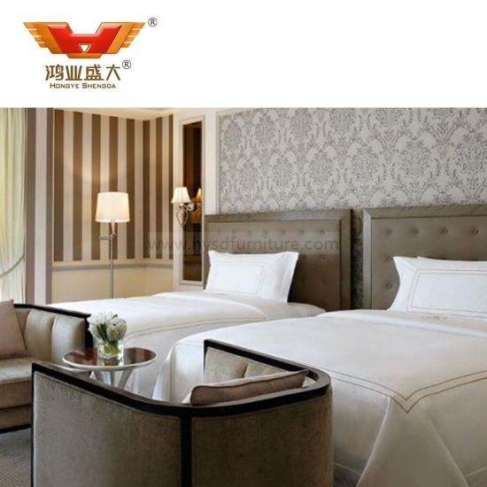 Luxury Hotel Double Bed Design Headboard Bedroom Furniture