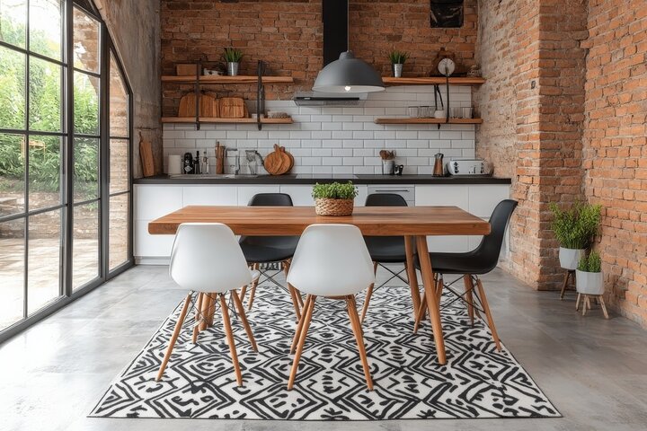 Modern ddining area featuring.jpg