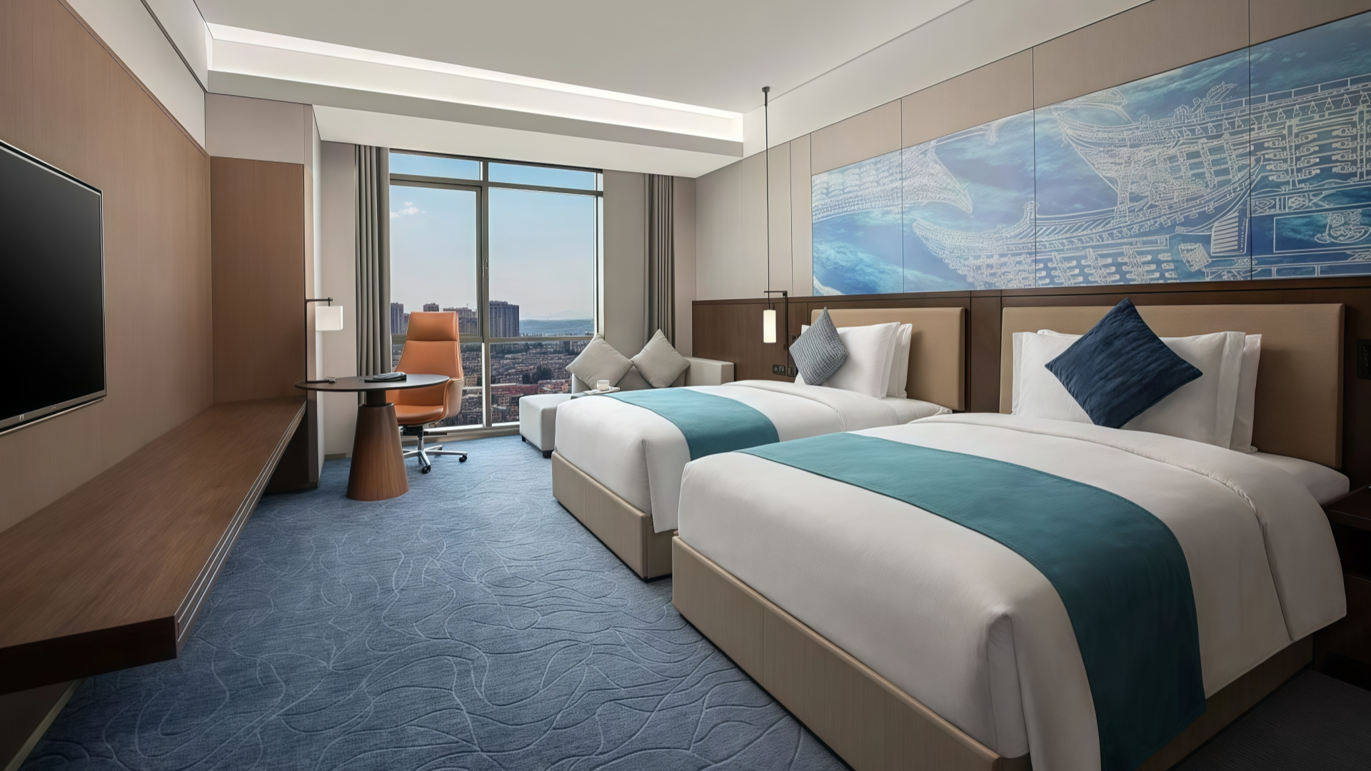 twin bed room