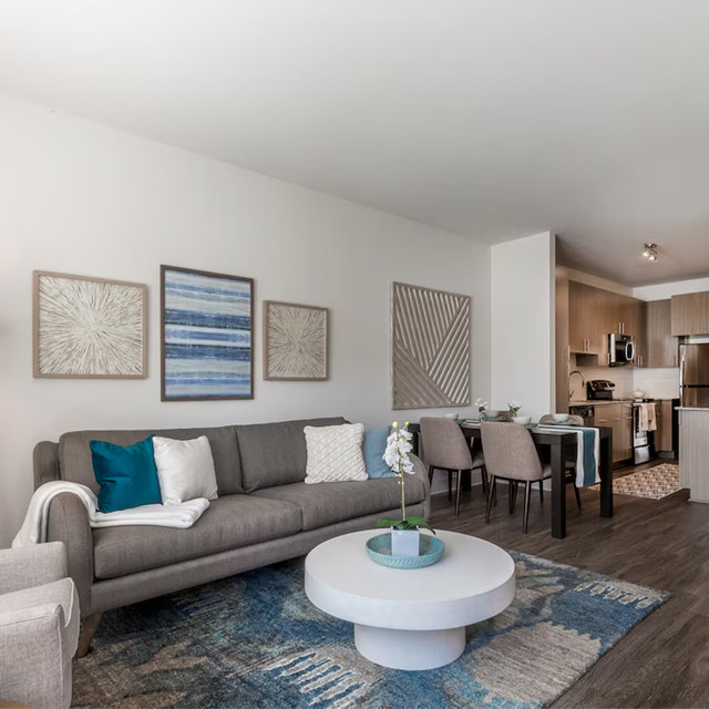Interior Furniture Solutions Mid-Century Fully Furnished Studio Apartment Furniture Sets