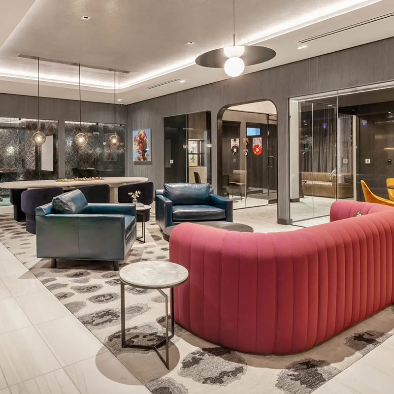 Apartment Lobby Furniture Modular Sectional Sofa for Luxury Urban Apartments