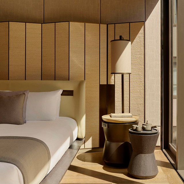 Newest Design Aman Hotel Nightstand Bedside Table