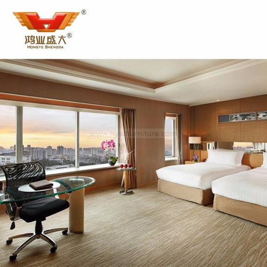 Customized Commercial Hotel Room Furniture 5 Star Bedroom Queen Size Bed