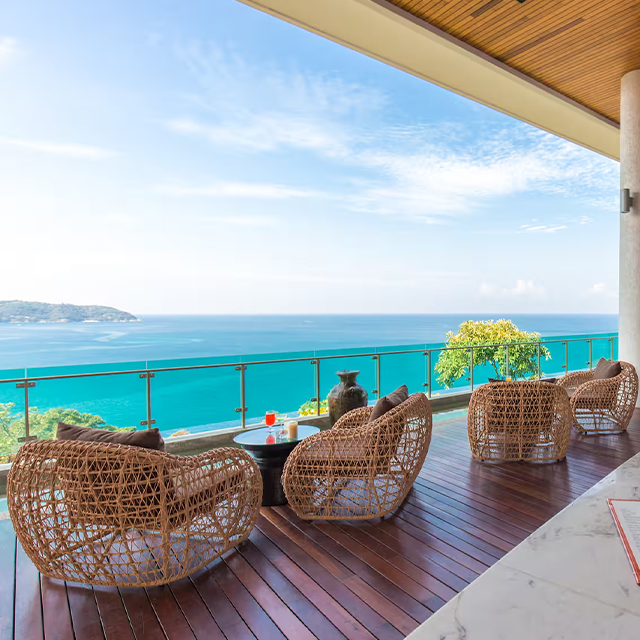 Outdoor Dining Table for Coastal Rattan Style Seaside Resort