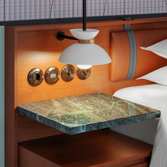 OEM ODM Factory Supply Furniture Hotel Bedside Table