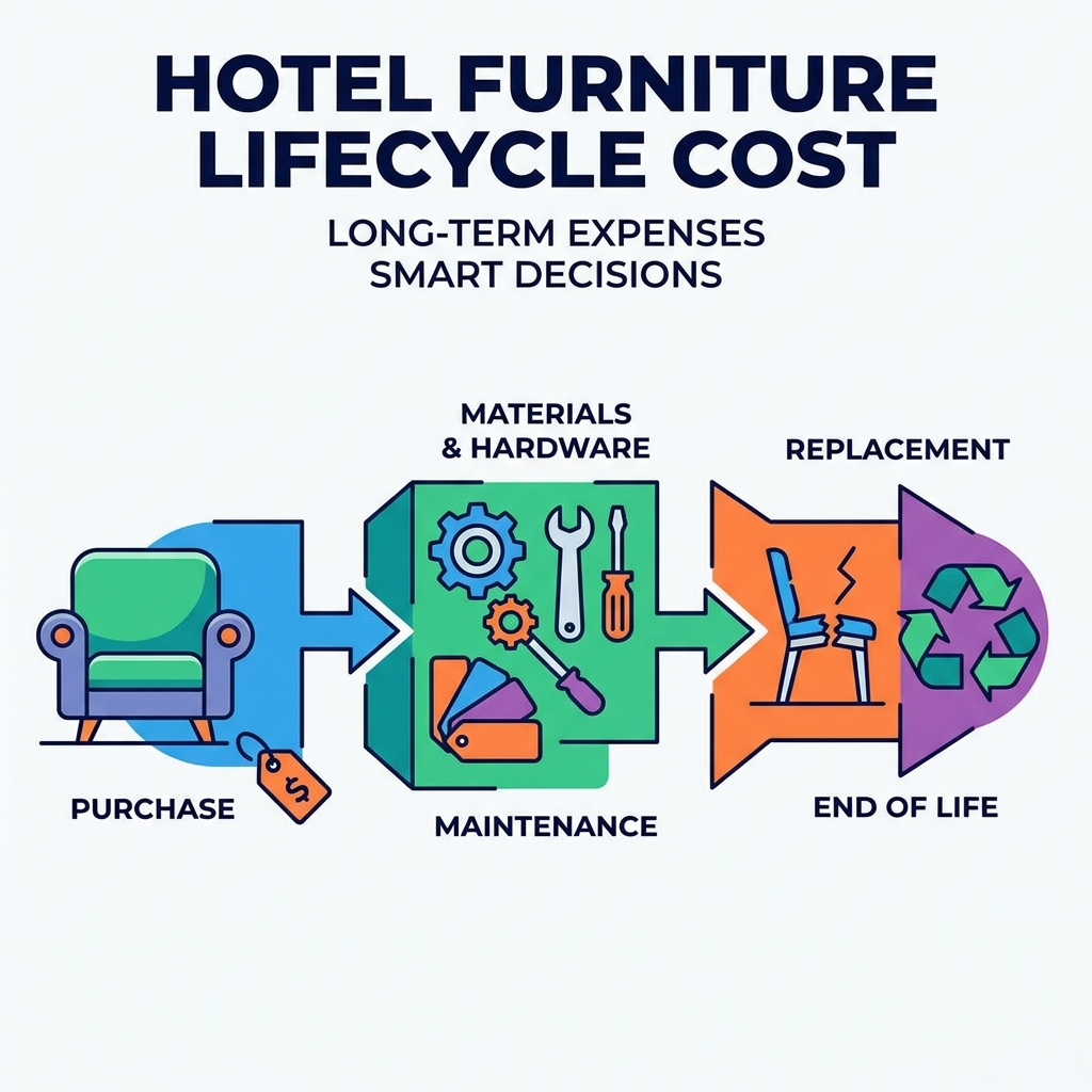 Hotel Furniture Lifecycle Cost: How Materials and Hardware Affect Long-Term Expenses